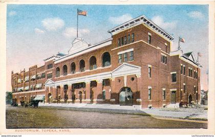 [-50%] ETATS-UNIS - Kansas - Topeka - Auditorium - Carte Postale Ancienne