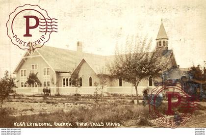 REAL PHOTO POSTCARD  IDAHO TWIN FALLS EPISCORAL CHURCH