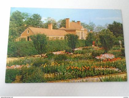 D151692 US VA  The Mount Vernon Flower garden and Greenhouse -Virginia PU 1957