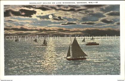 11686341 Oshkosh Wisconsin Moonlight Sailing on Lake Winnebago