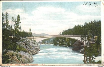 11109324 Yellowstone National Park Concrete Bridge over Yellowstone