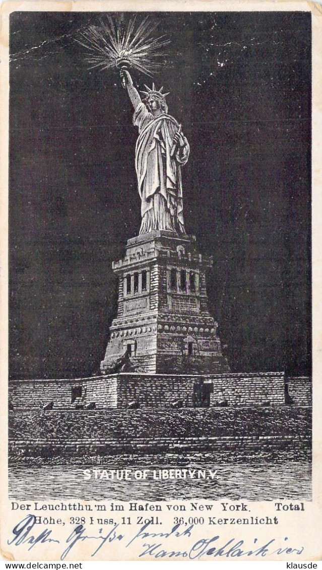 Statue Of Liberty N.Y. gel.1902 AKS