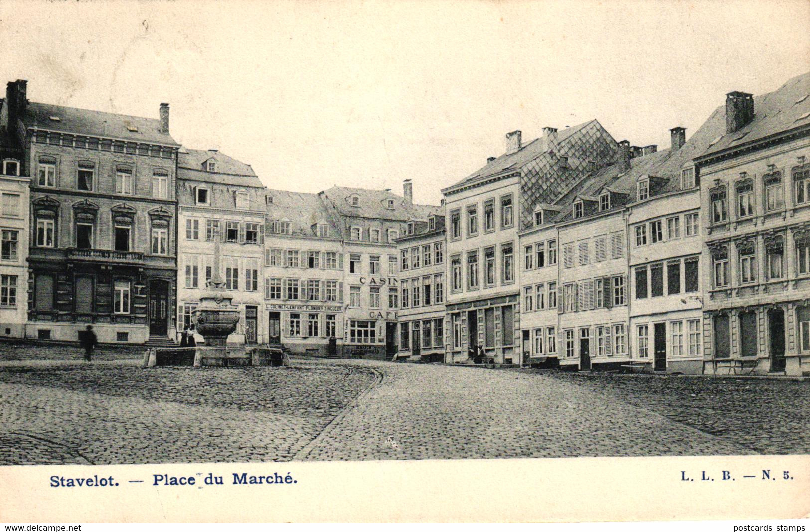 Stavelot, Place du marche, 1907