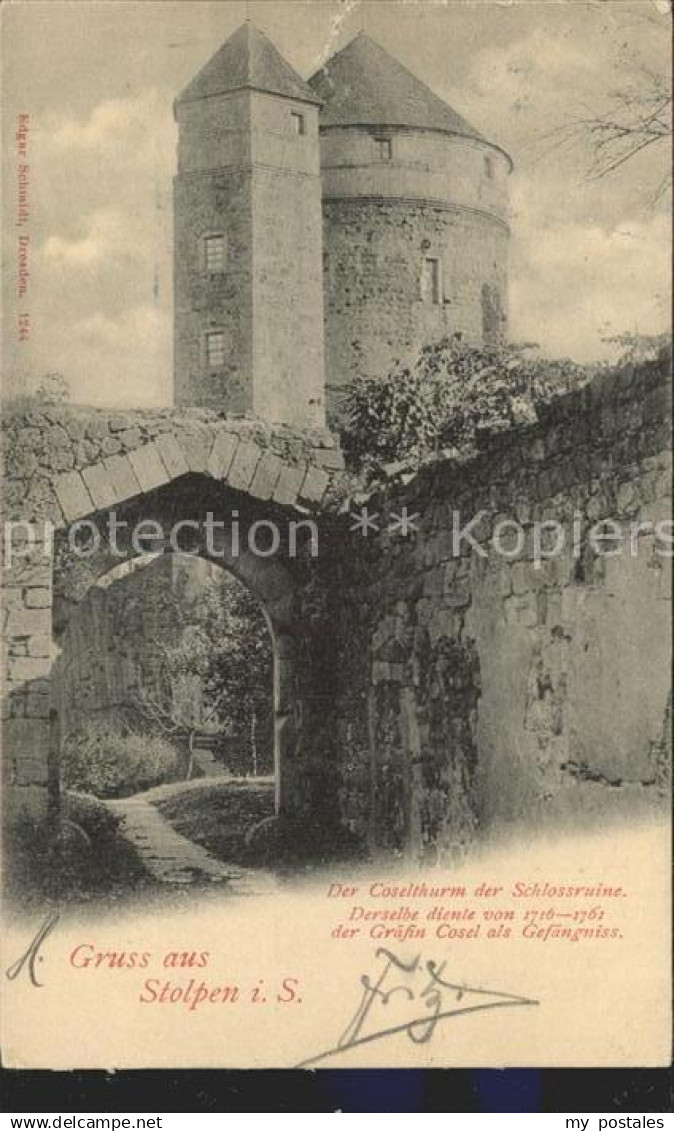 Stolpen Schlossruine Stolpen Coselturm