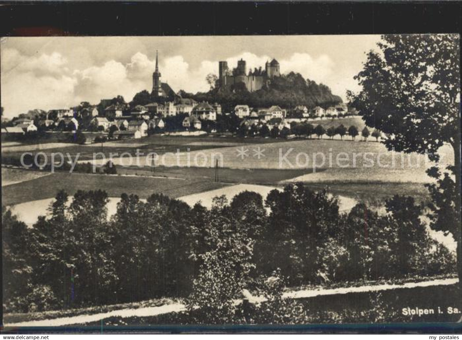 Stolpen Stadt mit Schloss Stolpen