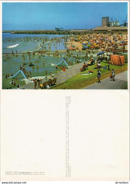 Postcard East London Oos-Londen Strand Orient Beach, Südafrika AK 1975