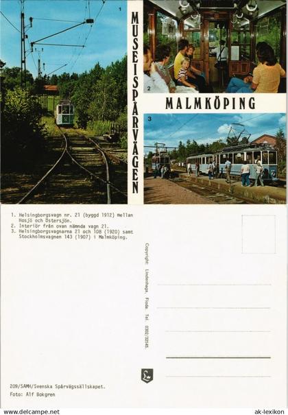 .Schweden Sverige Schweden Mehrbildkarte verschiedener Straßenbahn Tram 1980