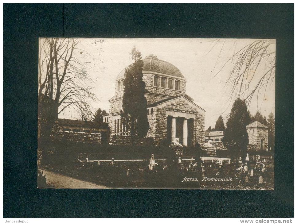 Suisse AG - Aarau - Krematorium ( cimetiere Carte Photo Guggenheim )