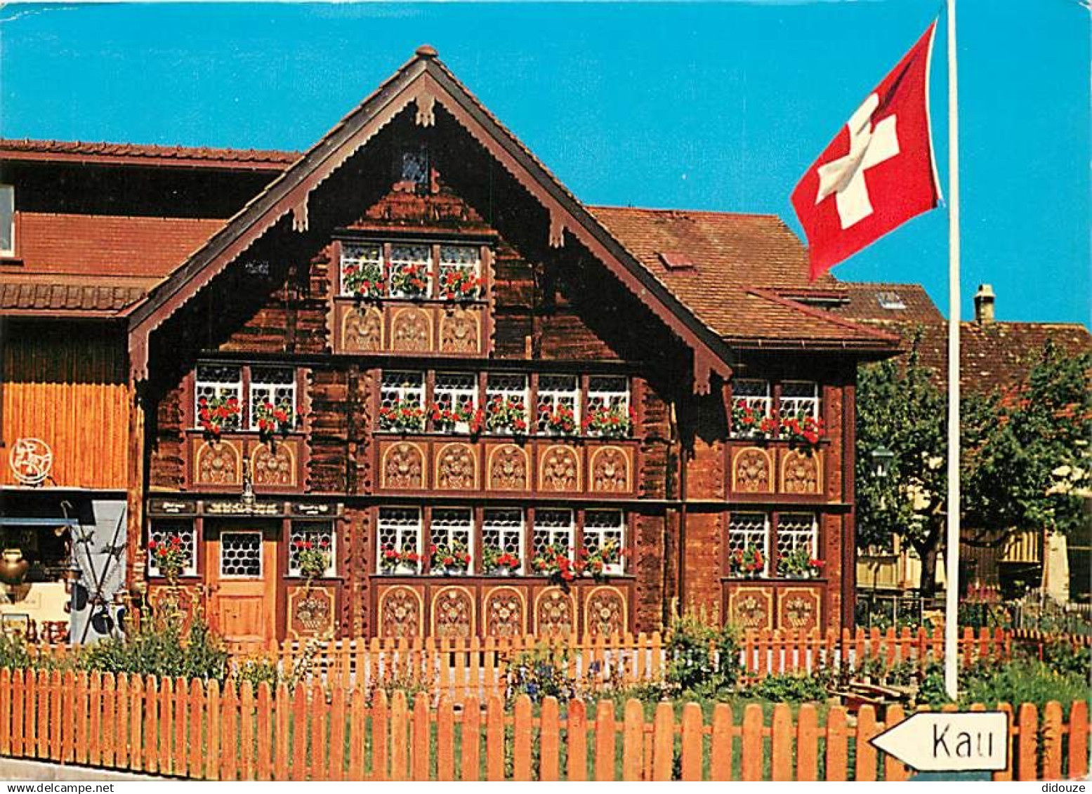 Suisse - AI Appenzell Rhodes-Intérieures - Appenzell - Bemaltes Haus des Glockensattlers - Hampi Fâssier, Engelgasse - C