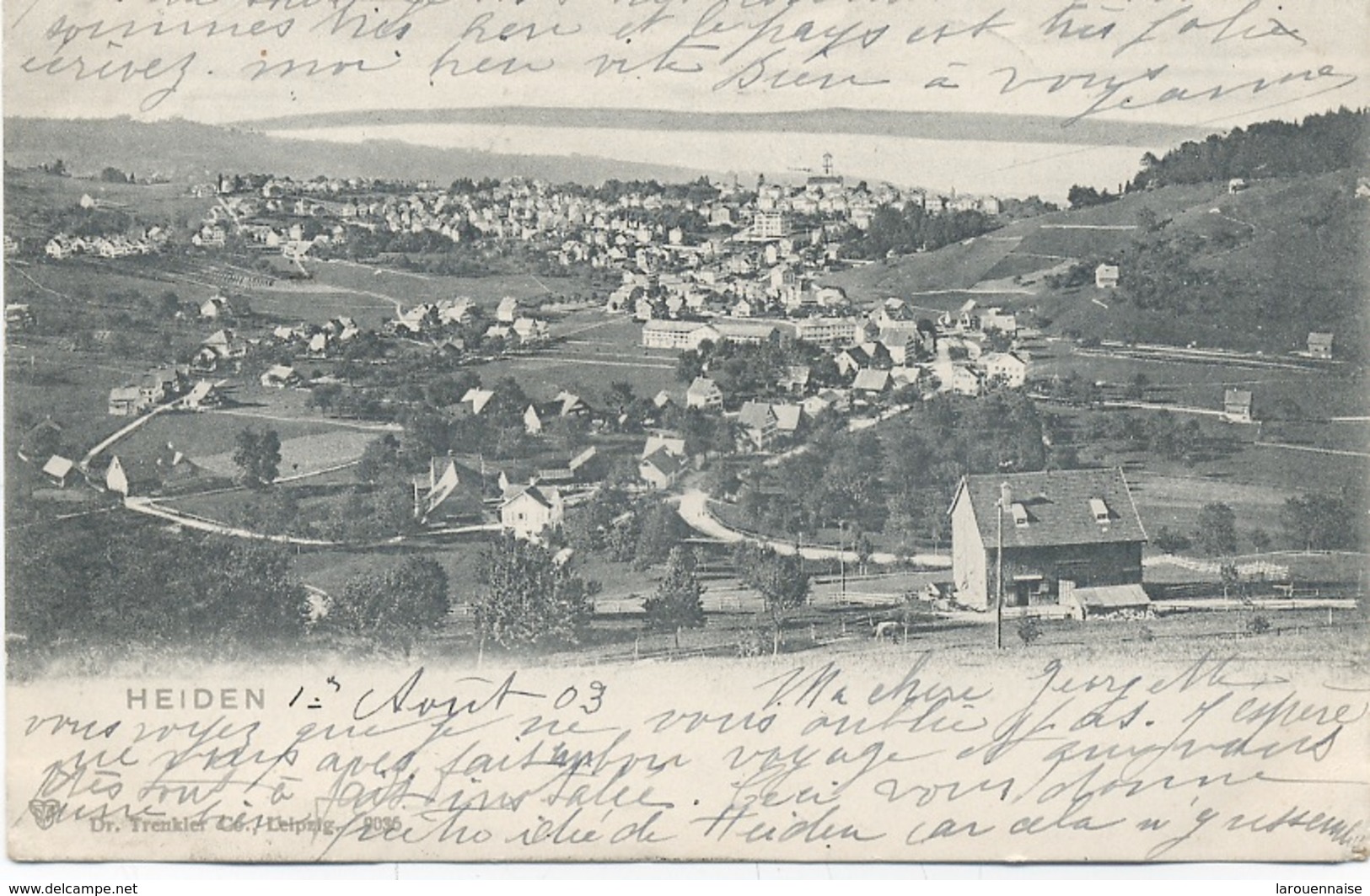 Suisse - Appenzell Rhodes -Exterieures : Vue de Heiden.