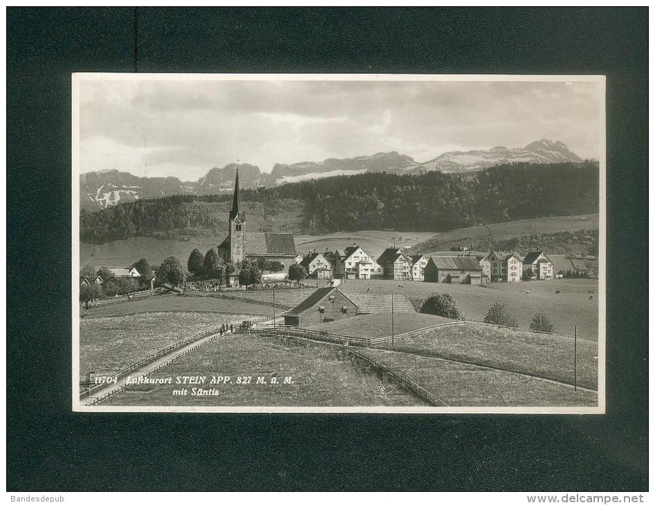 Suisse AR - Luftkurort Stein Appenzell mit Säntis ( vue generale Foto Gross )