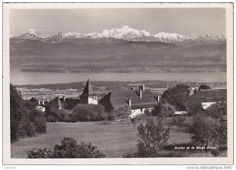 Suisse - Arzier - Mont Blanc et Lac Léman