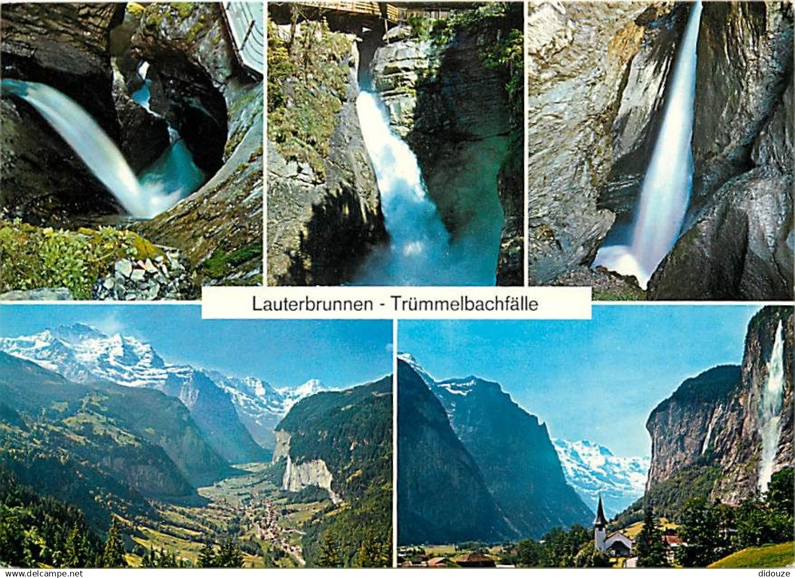 Suisse - BE Berne - Lauterbrunnen. Trummelbachfâlle - Multivues - CPM - Carte Neuve - Voir Scans Recto-Verso