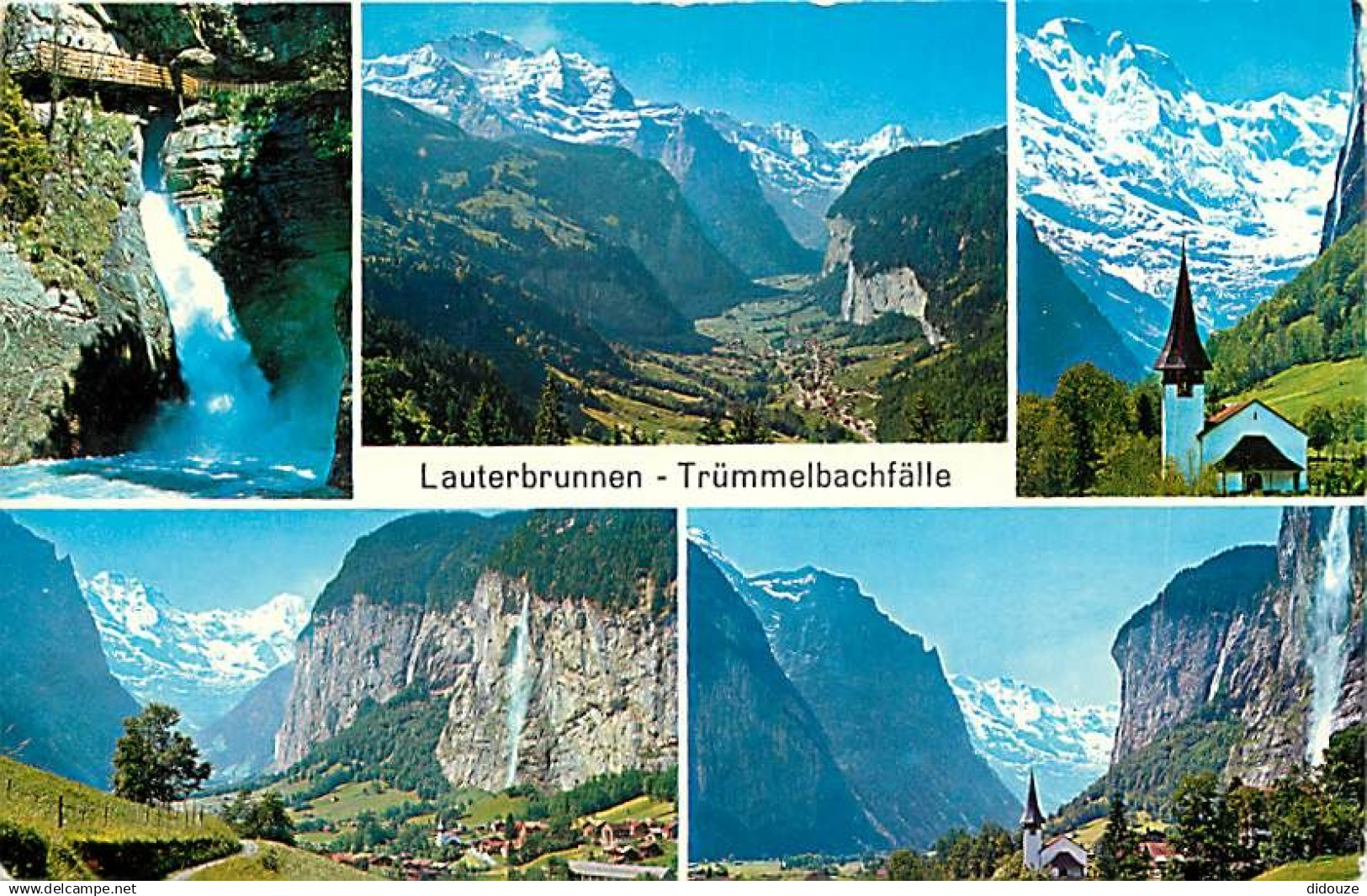 Suisse - BE Berne - Lauterbrunnen - Trummelbachfâlle - Multivues - CPM - Carte Neuve - Voir Scans Recto-Verso