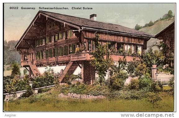 SUISSE -  be- berne - ref no 588-gessenay -schweizerhauschen -chalet suisse  - bon etat -