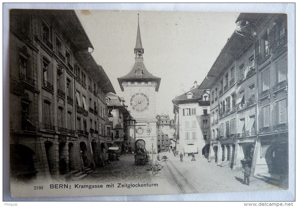 SUISSE -  BERN KRAMGASSE MIT ZEITPLOCKENTURM Franco Suisse 2180