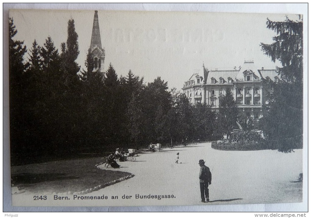 SUISSE - BERN PROMENADE AN DER BUNDESGASSE Franco-Suisse 2143