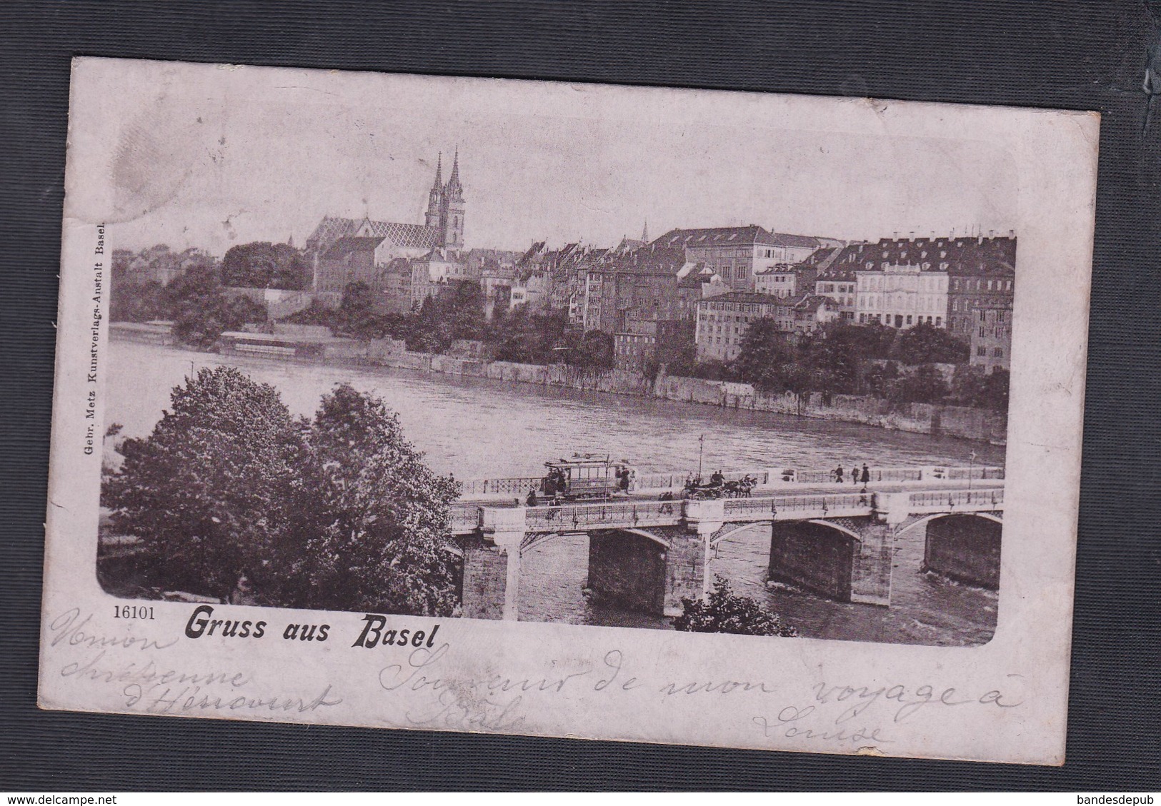 Suisse BS Gruss aus Basel ( tramway Gebr. Metz )