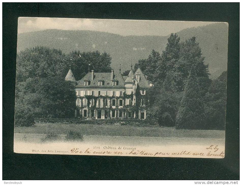 Suisse - Château de Crassier ( Photo des Arts Lausanne dos précurseur)