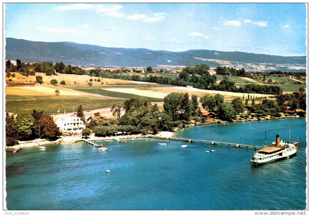 Suisse - Genève - Céligny port  - D'Allèves Beach - restaurant motel