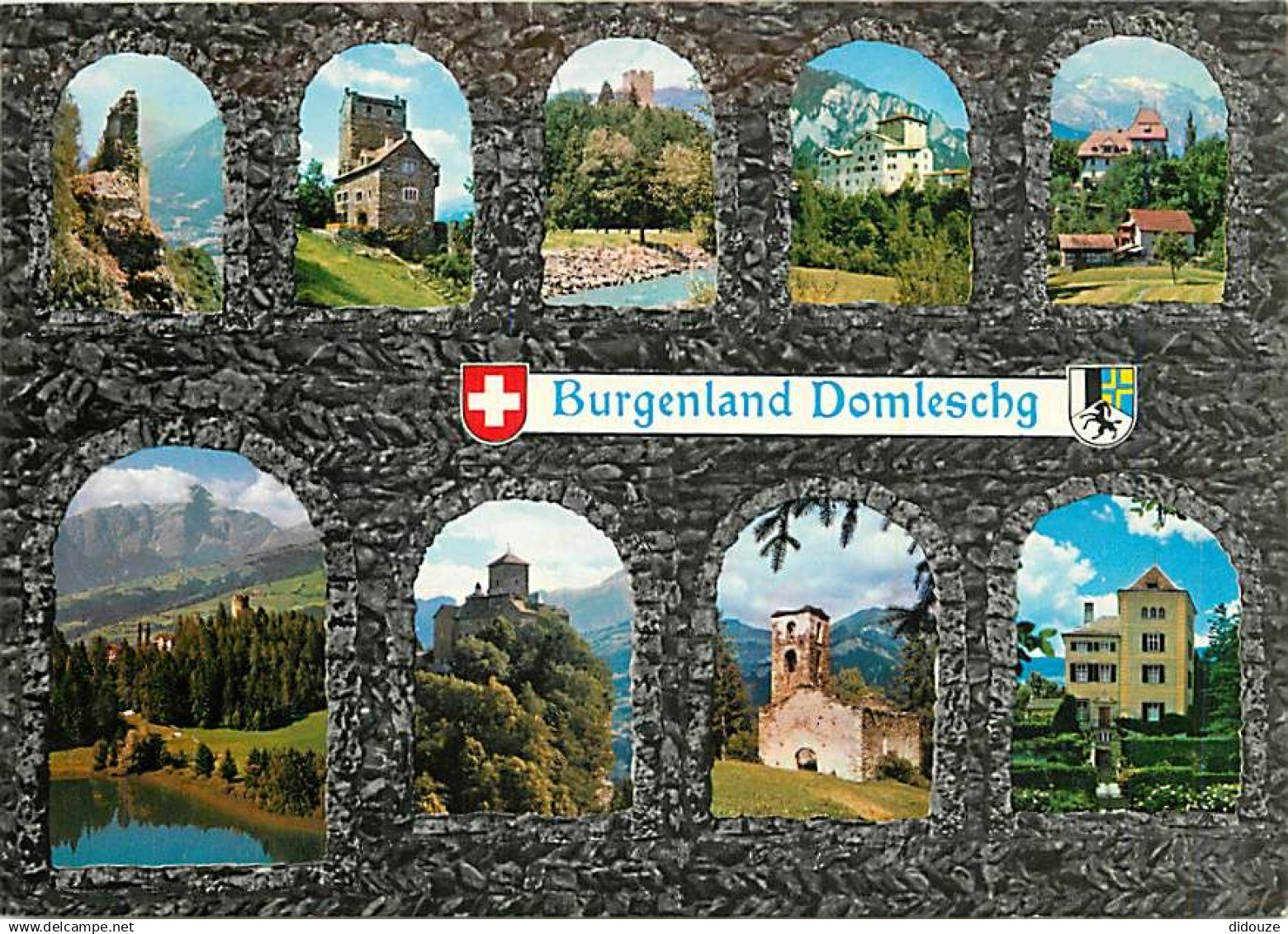 Suisse - GR Grisons - Burgenland Domleschg - Multivues - CPM - Carte Neuve - Voir Scans Recto-Verso