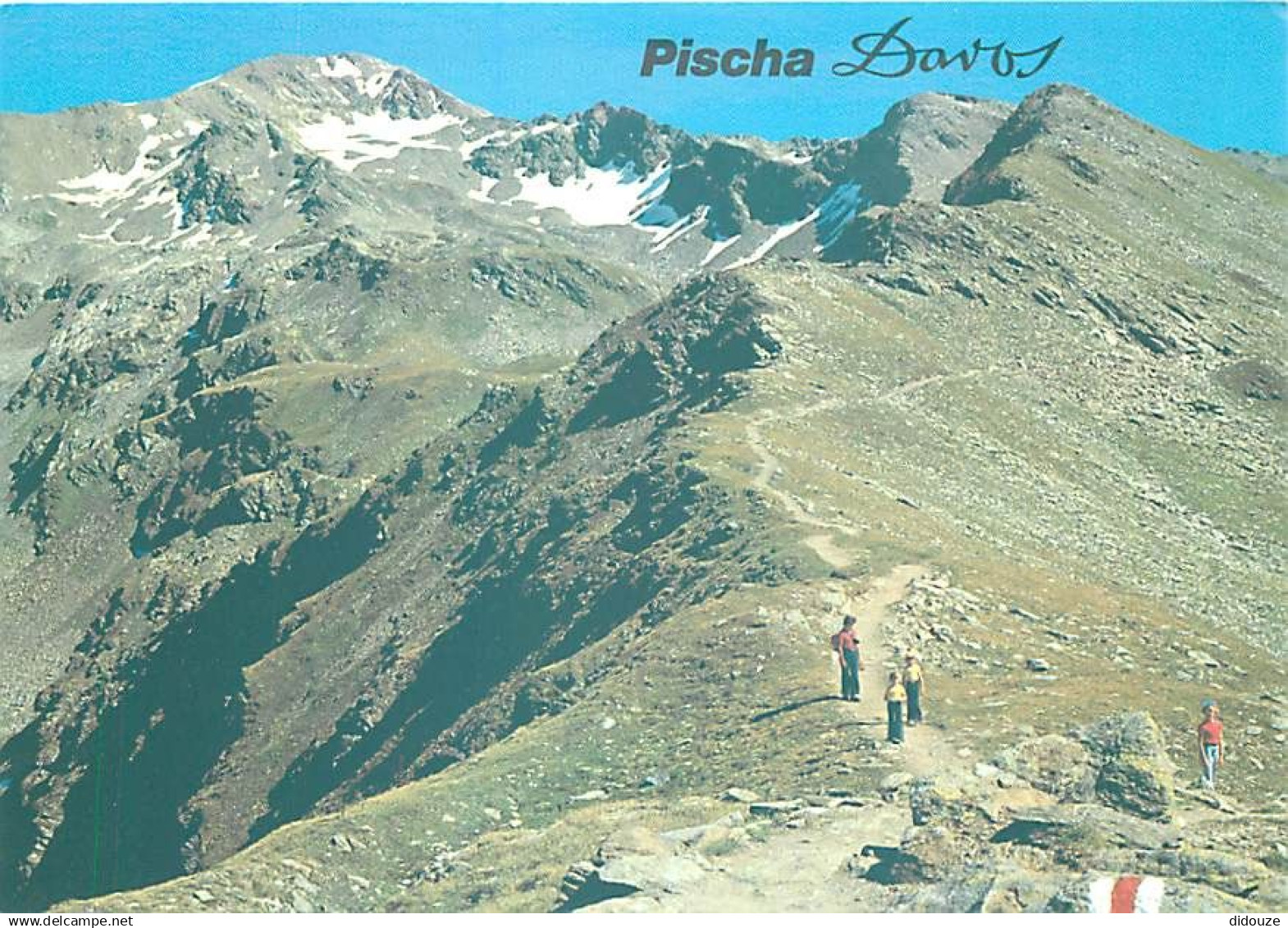 Suisse - GR Grisons - Davos - Pischa - Wanderweg Pischa - Hùreli - Blick aufs Pischahorn - CPM - Carte Neuve - Voir Scan