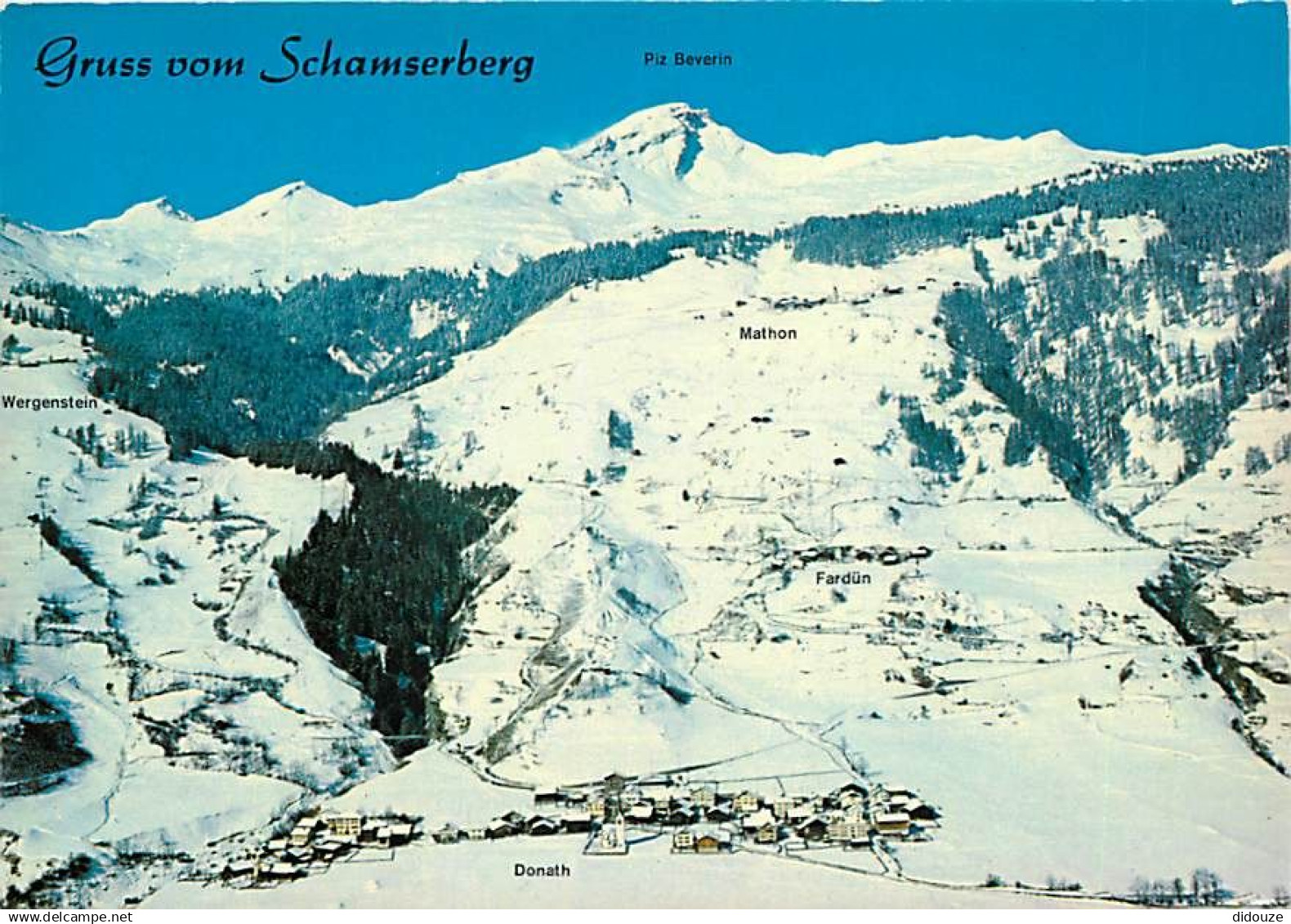 Suisse - GR Grisons - Flugaufnahme - Schamserberg und Piz Beverin - CPM - Carte Neuve - Voir Scans Recto-Verso