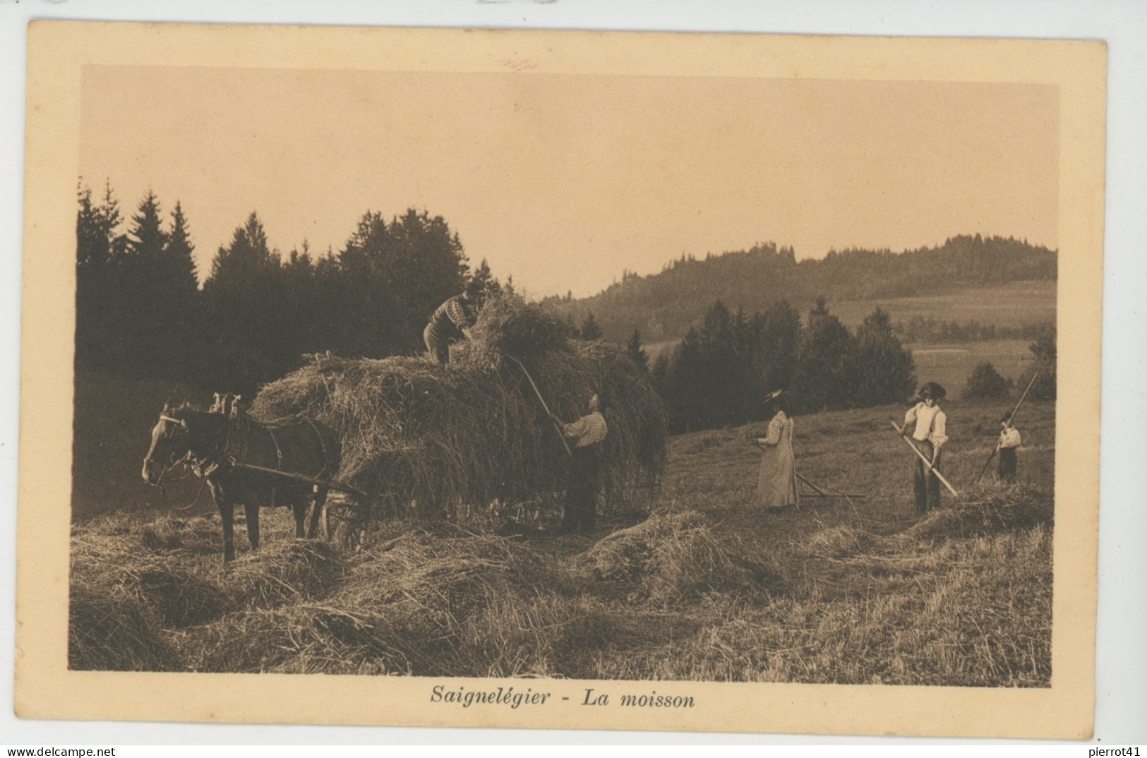 SUISSE - JURA - SAIGNELÉGIER - La Moisson