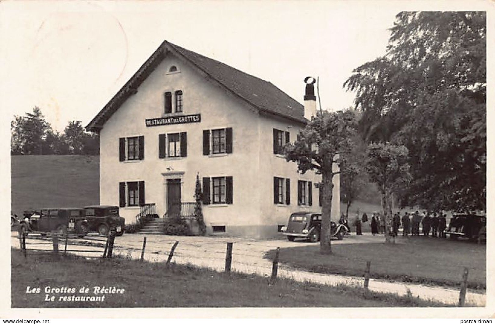 Suisse - LES GROTTES DE RÉCLÈRE (JU) Le restaurant des grottes - Ed. Enard frères 206