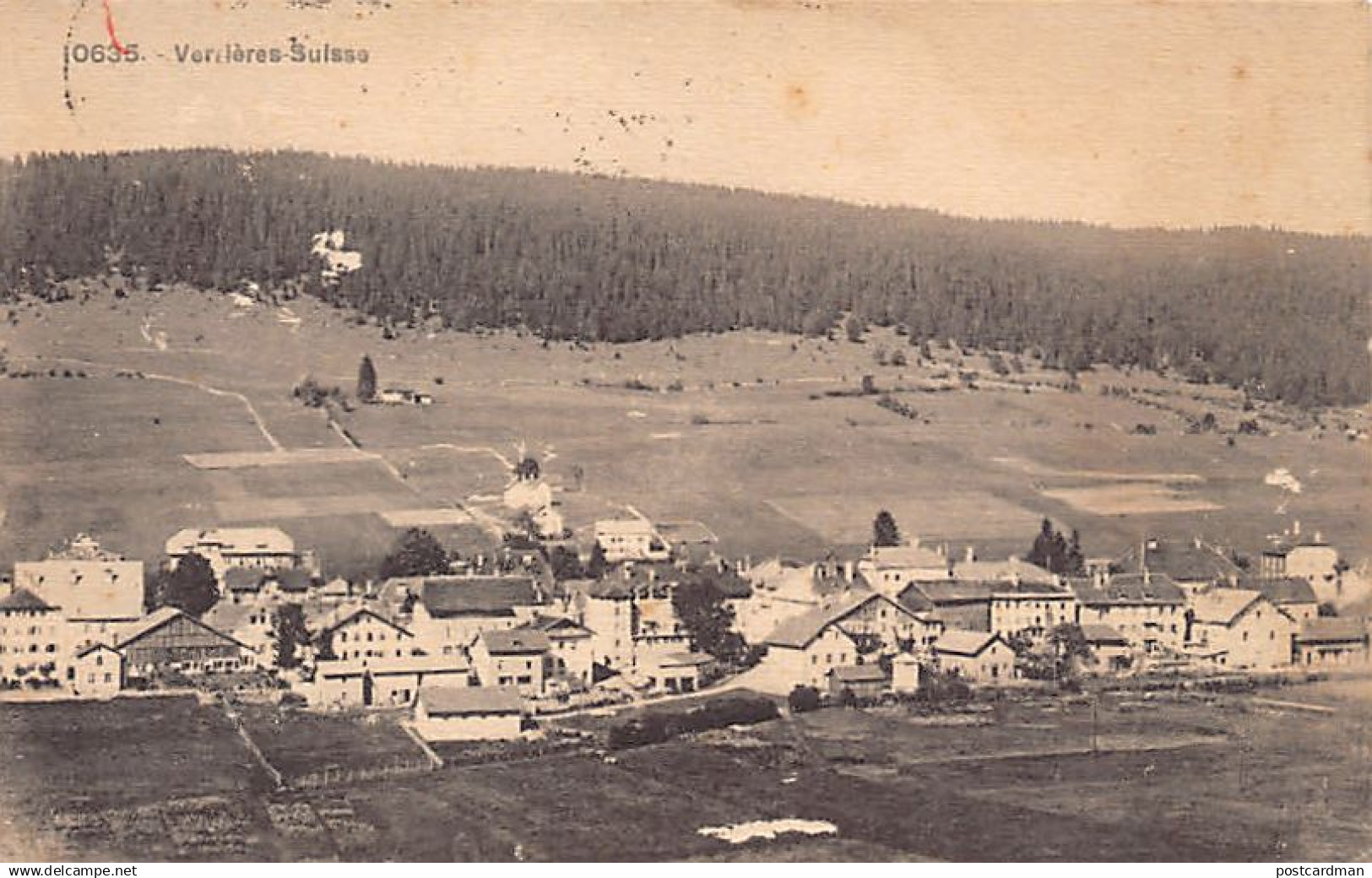 Suisse - Les Verrières (NE) Vue générale - Ed. Phototypie Co 635