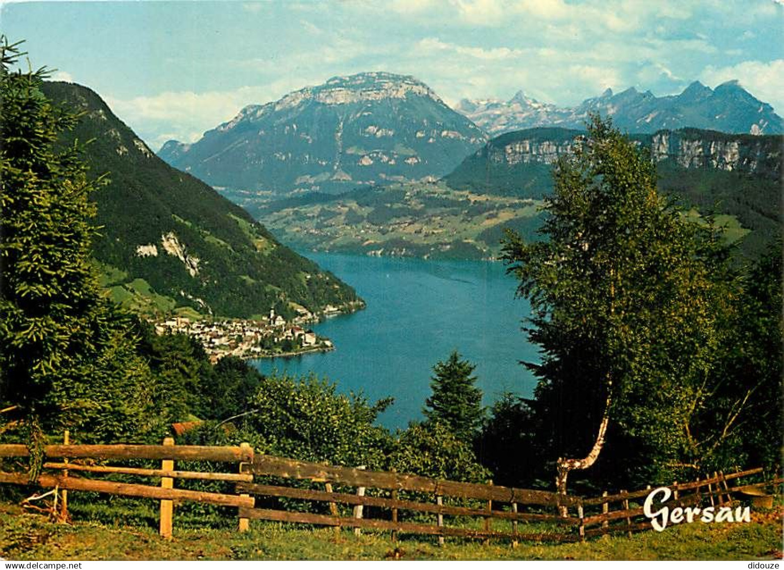 Suisse - LU Lucerne - Gersau am Vierwaldstattersee - Fronalpstock, Kaiserstock und Rophaien - CPM - Carte Neuve - Voir S