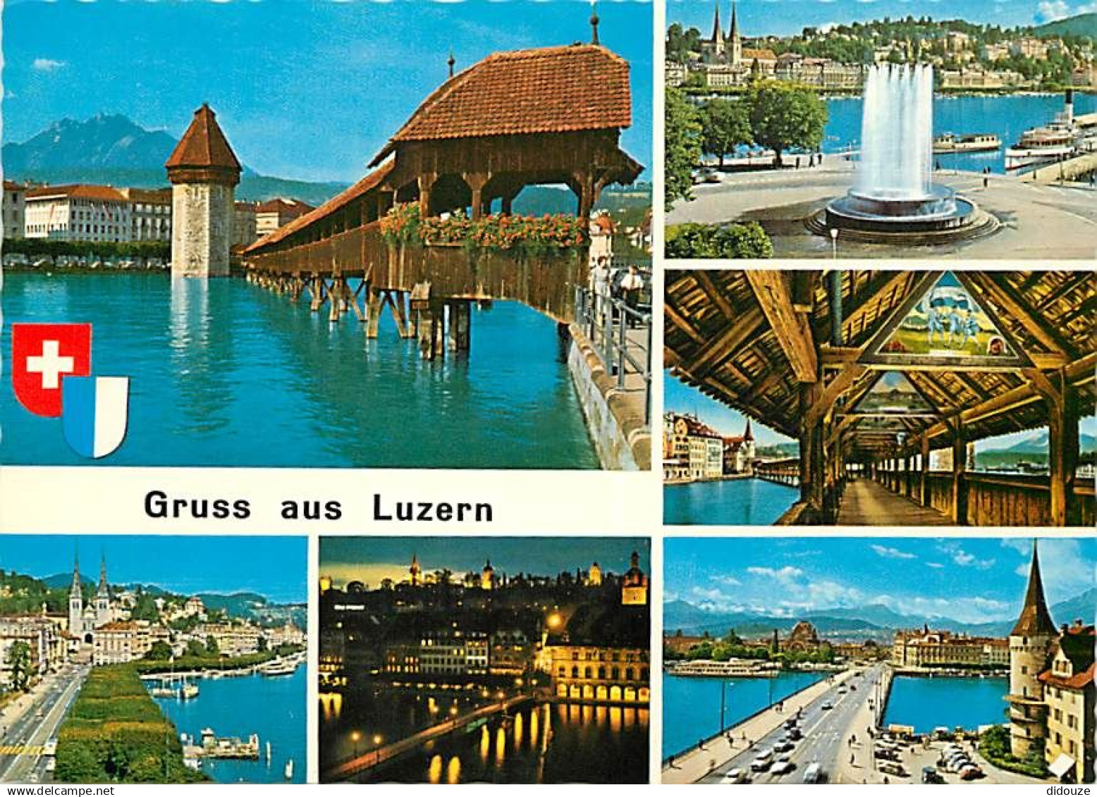 Suisse - LU Lucerne - Luzern - Multivues - Blasons - CPM - Carte Neuve - Voir Scans Recto-Verso