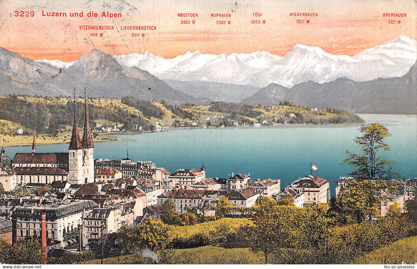 SUISSE LUZERN LAC DES QUATRE CANTONS