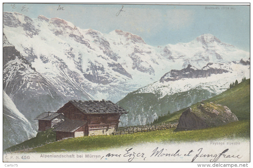 Suisse - Mürren - Alpenlandschaft bei Mürren