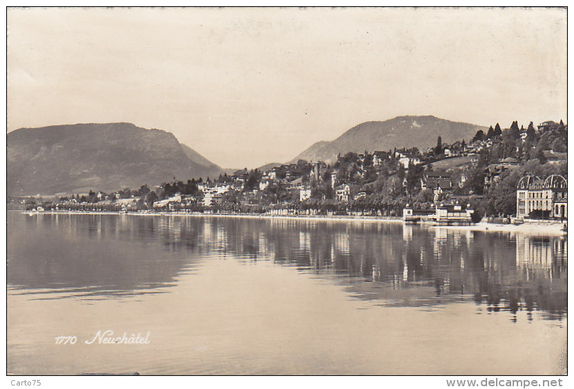 Suisse -  Neuchâtel - Panorama 1958