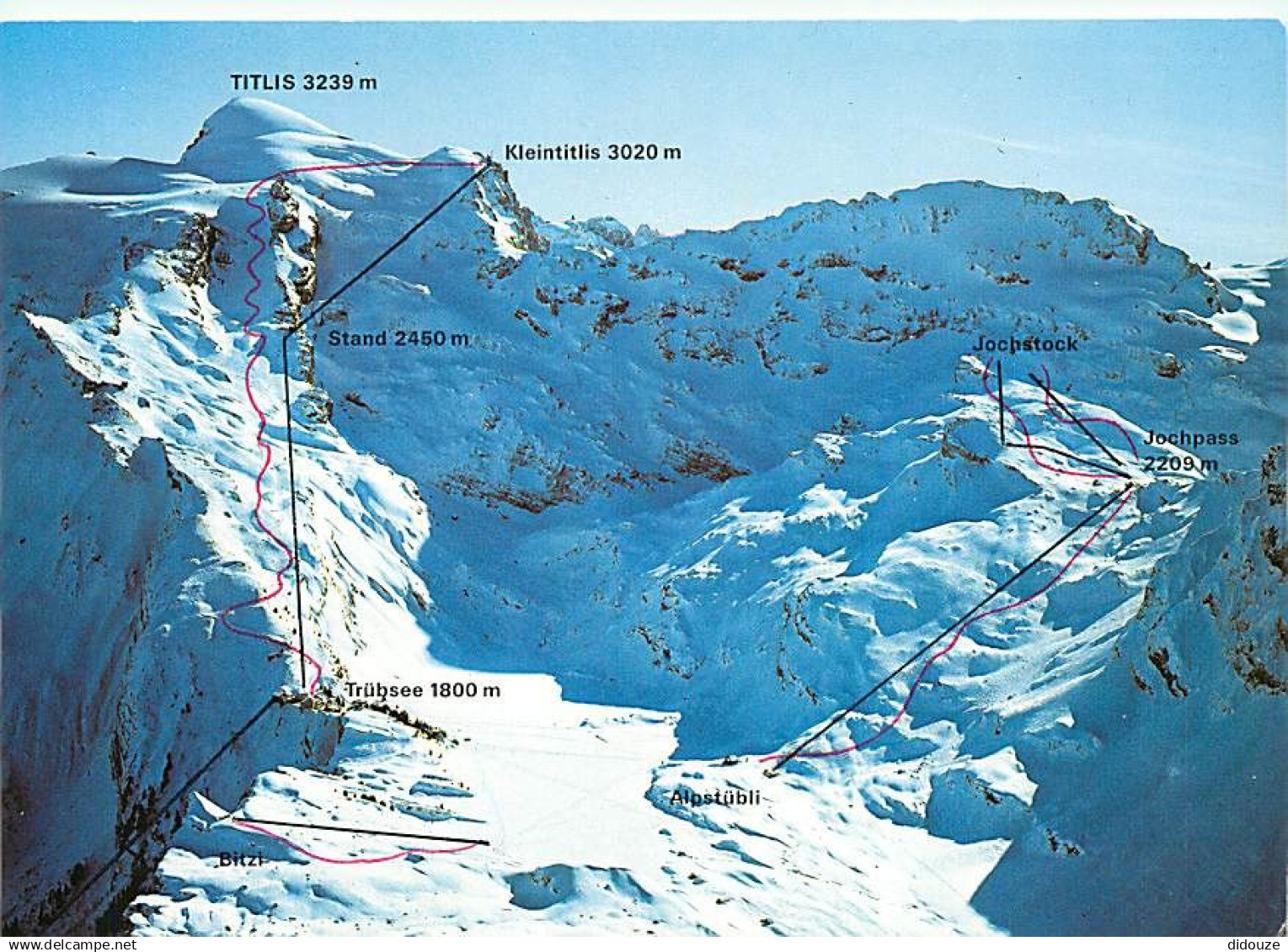 Suisse - NW Nidwald - Trubsee ob Engelberg, 1800 m - 6000 feet - Stand-Kleintitlis, 3020 m - CPM - Carte Neuve - Voir Sc