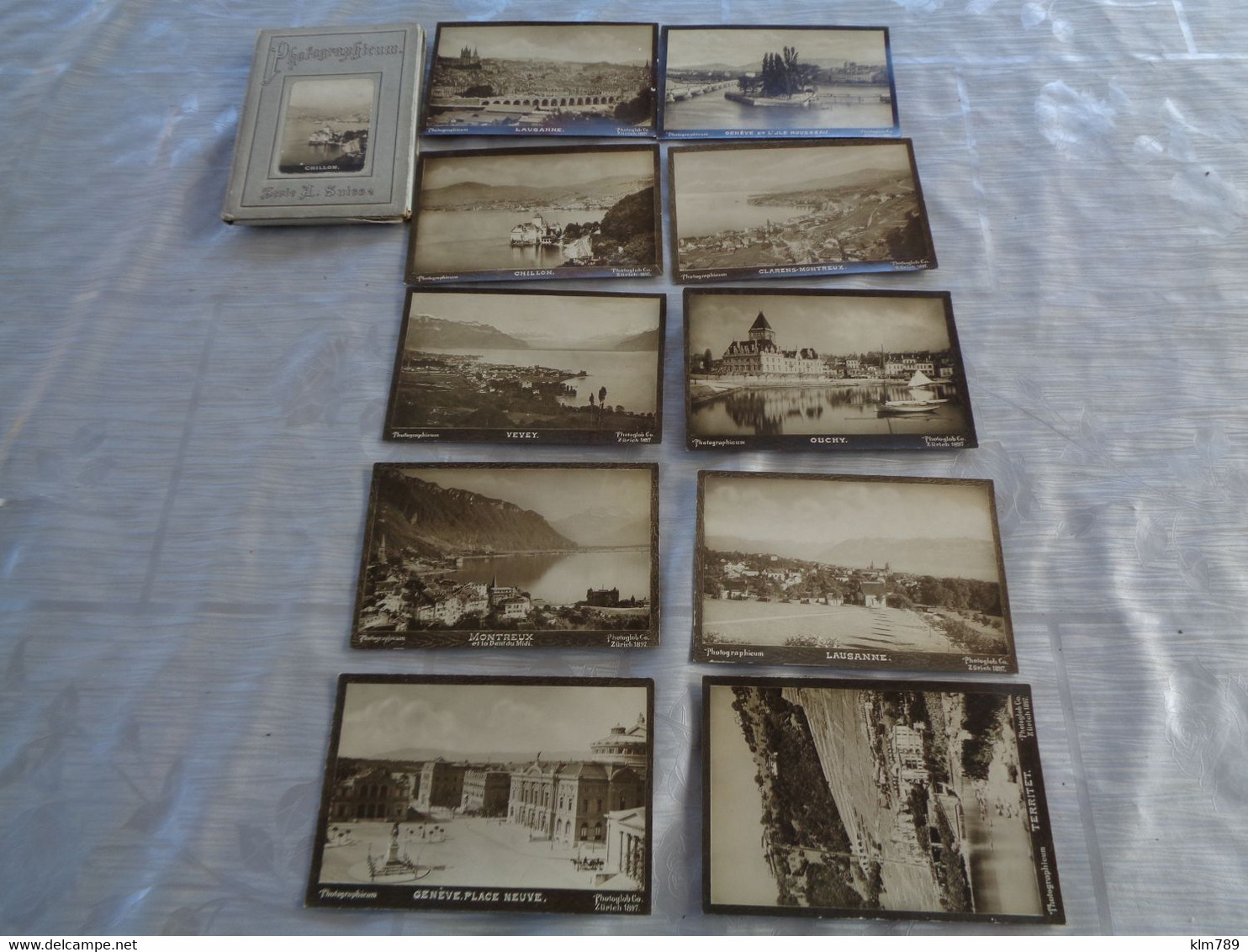 Suisse - Pochette  contenant dix photos ou cartes photos sur la Suisse - 1906 - Beau document -