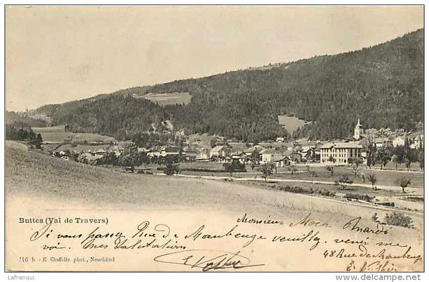 suisse -ref C459- buttes -val de travers -