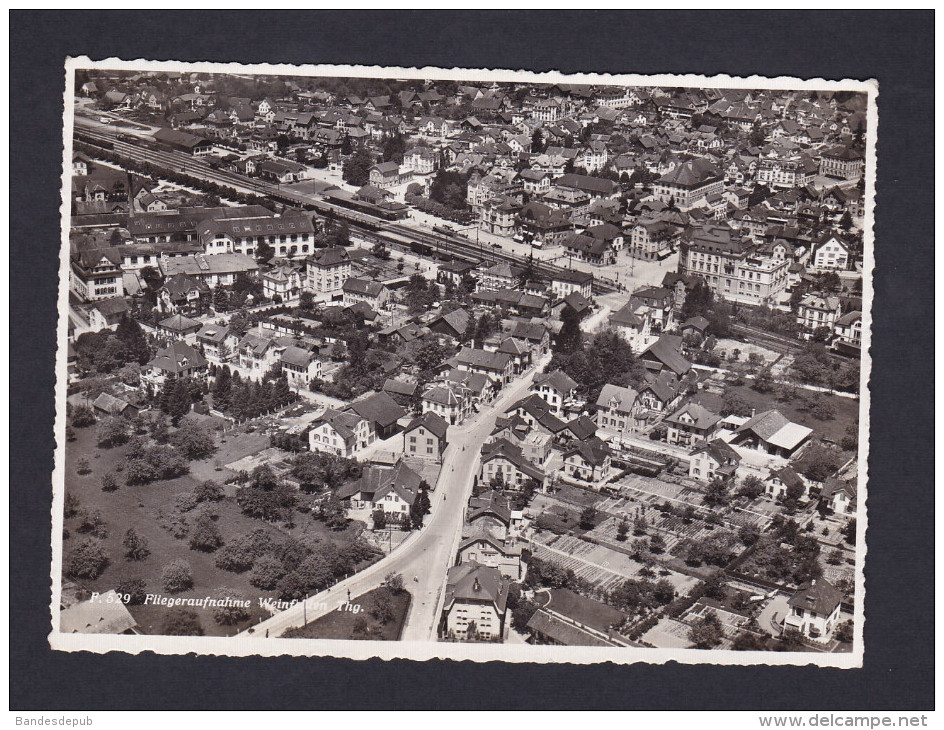 Suisse TG - Fliegeraufnahme WEINFELDEN ( vue aerienne ligne de chemin de fer Foto Gross Aero )