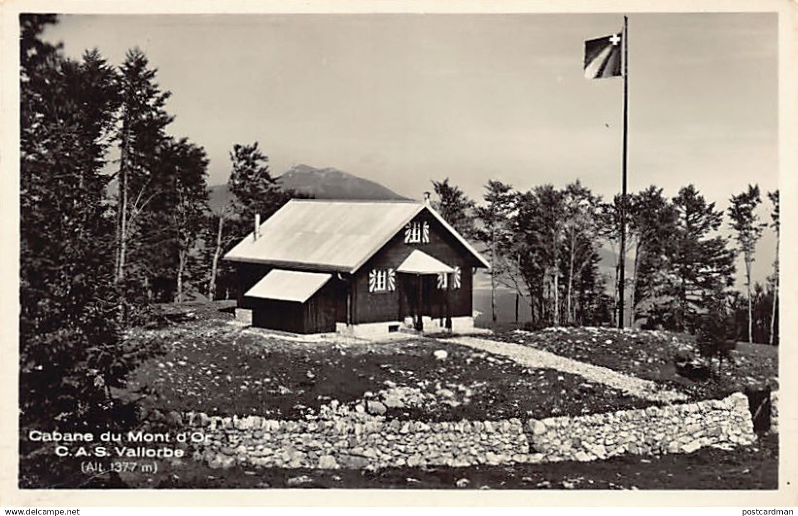 Suisse - VALLORBE (VD) Cabane du Mont d'Or, C.A.S. Vallorbe - Ed. M. Deriaz 687