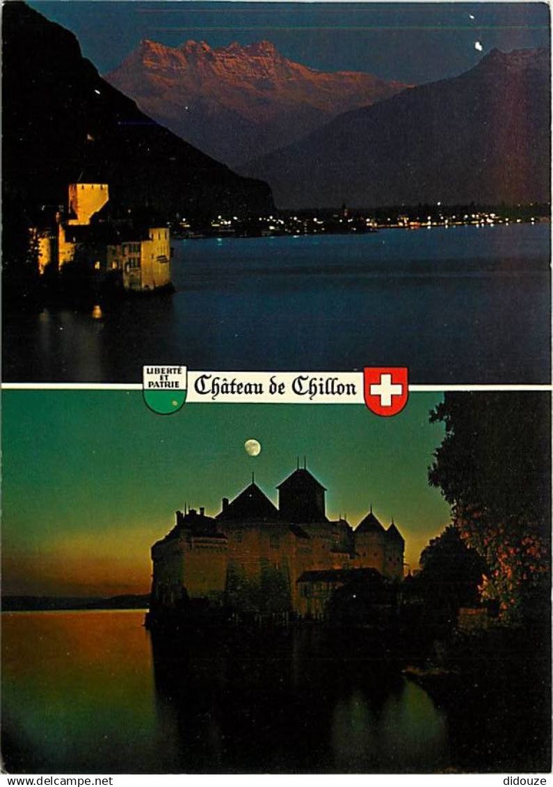 Suisse - VD Vaud - Montreux - Château de Chillon - Multivues - CPM - Carte Neuve - Voir Scans Recto-Verso