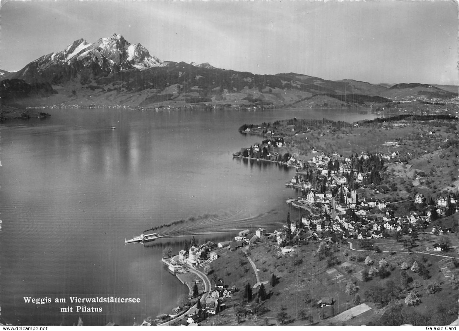 SUISSE WEGGIS LAC DES QUATRE CANTONS AVEC PILATUS