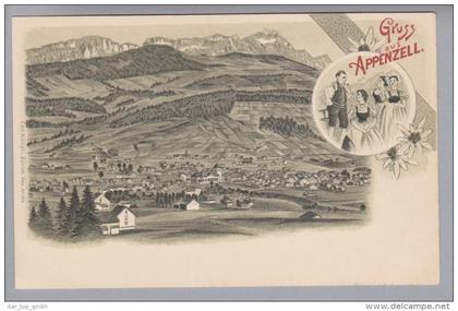 AK AI Appenzell ungebraucht Litho C.Künzli #1833