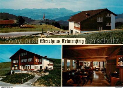 13864140 Haslen AI Wirtshaus Leimensteig Panorama Gastraum