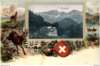 Urnäsch - Rossfall - Litho - Prägekarte