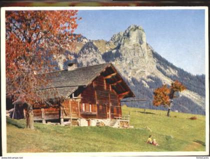 10581381 Simmentalerhaus Simmentalerhaus bei Boltigen ungelaufen ca. 1920