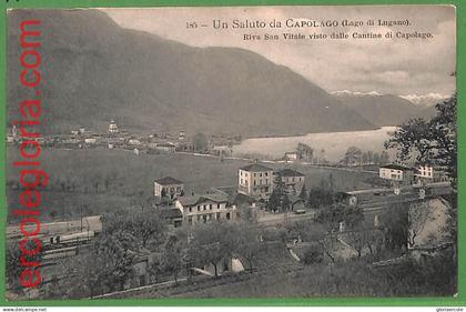 ah0525 -  SWITZERLAND - VINTAGE POSTCARD  - Capolago - 1913