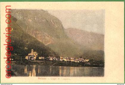 ah0689 - SWITZERLAND - VINTAGE POSTCARD  - Melano - Lake Lugano