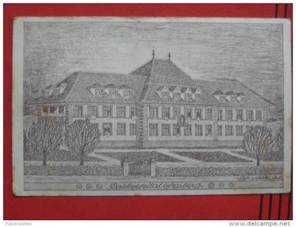 Aarberg (BE) - Künstlerkarte "Bezirksspital Aarberg" / Spendenkarte