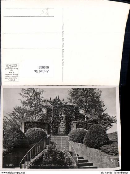 619937,Foto Ak Lützelflüh Jeremias Gotthelf-Denkmal Emmental